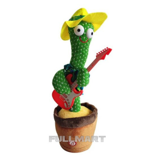 Танцюючий кактус Dancing Cactus грає на гітарі повторює звуки 120 мелодій